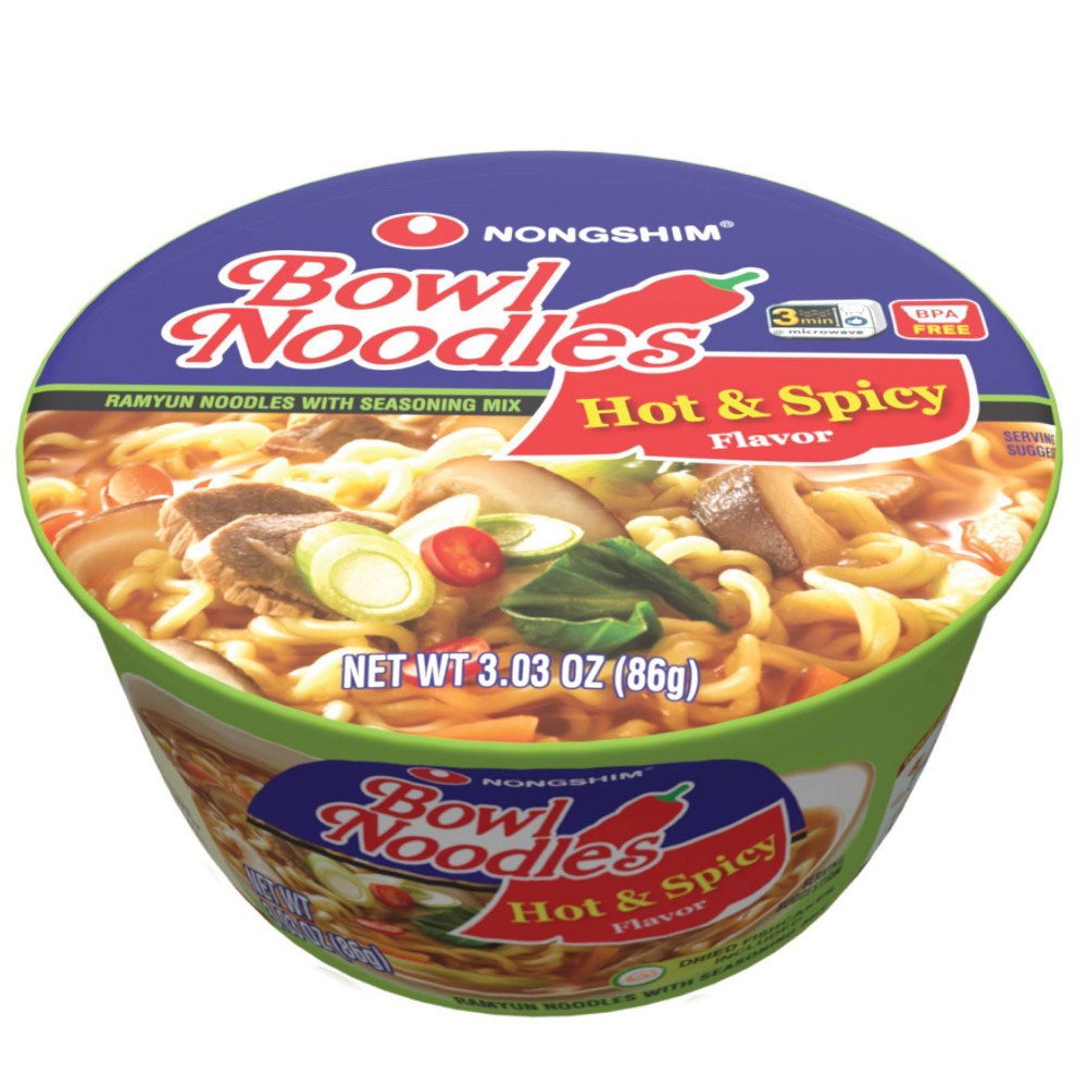 UPC 031146250103 product image for Nongshim Hot & Spicy Soup Microwavable Noodle Bowl - 3.03oz | upcitemdb.com