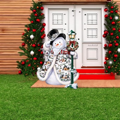 LEMONSODA Christmas Life-Size Cardboard Stand-Up (Snowman with Lamp)