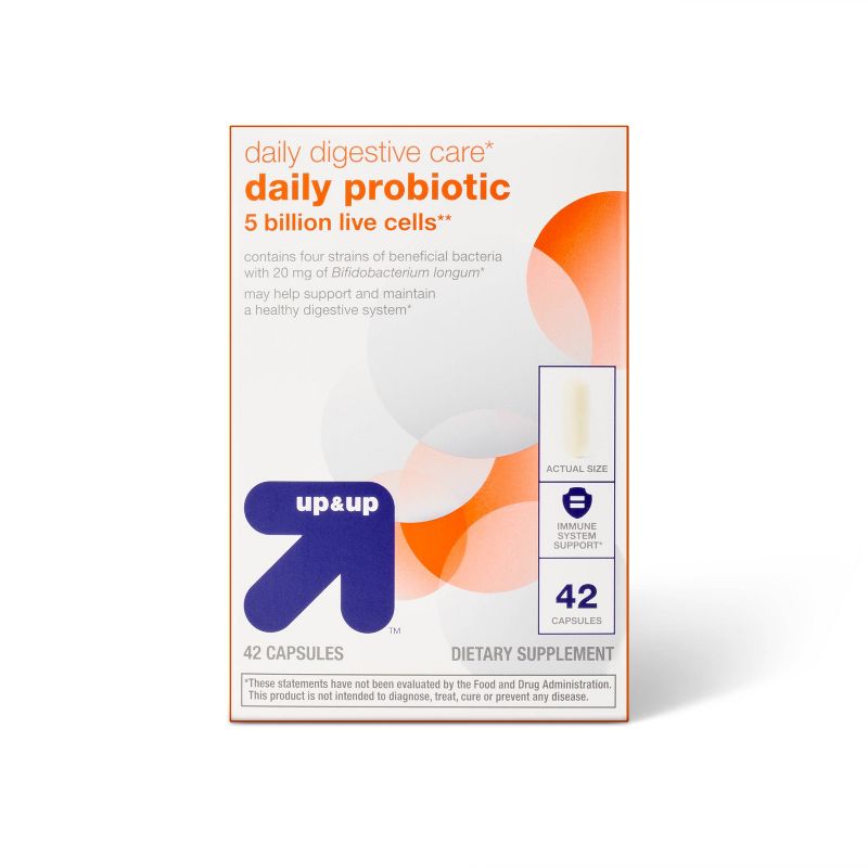 Daily Probiotic Support Capsules - 42ct - up &#38; up&#8482;, 1 of 7