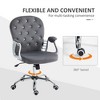 TiramisuBest Velvet Office Chair, Dark Gray, Comfortable, Adjustable, Tilt & 360¡ã Swivel - 3 of 4