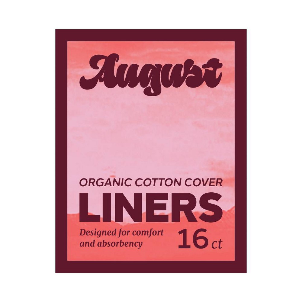 Its August Organic Panty Liners - 16pk
