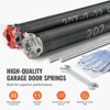 VEVOR Garage Door Torsion Springs, Pair of 0.207 x 2 x 22inch, 16000 Cycles, Garage Door Springs with Non-Slip Winding Bars, Gloves,Black - 3 of 4