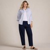 Lands' End Women's Sport Knit High Rise Barrel Ankle Pants - 4 of 4