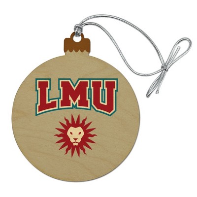 Loyola Marymount University Lions Wood Christmas Tree Holiday Ornament