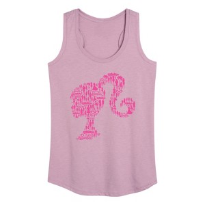 Women's - Barbie - Lifestyle Silhouette Graphic Racerback Tank - 1 of 4