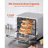 VEVOR Commercial Countertop Oven, 66L 4-Tier Toaster Oven, 2800W Electric Baking Oven with Tempered Glass Door, Wire Racks Clip Tray Gloves - 3 of 4