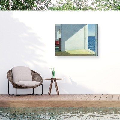 Trademark Fine Art - Edward Hopper Rooms by the Sea Matted Framed Art