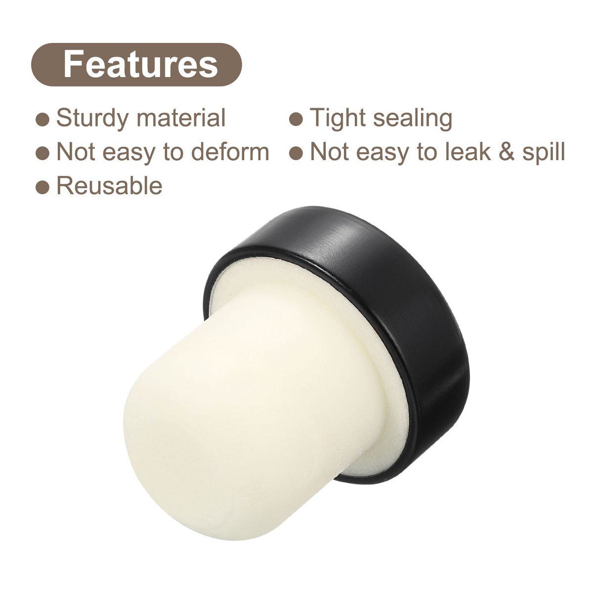 Unique Bargains Reusable Cork T-shaped Stoppers for Wine Bottles Crafts - thumbnail 4
