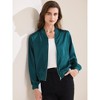 INSPIRE CHIC Women's Zip Up Long Sleeve Outerwear Casual Lightweight Jacket - 3 of 4