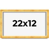 PosterPalooza | Minimalist Shadow Box Gold Picture Frame - UV Acrylic, Backing Board, Hanging Hardware - 2 of 4