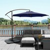 WestinTrends 10 Ft Outdoor Patio Cantilever Offset Umbrella with Base Weights - 2 of 3