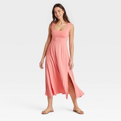 Women's Knit Ballet Midi Shift Dress - A New Day™