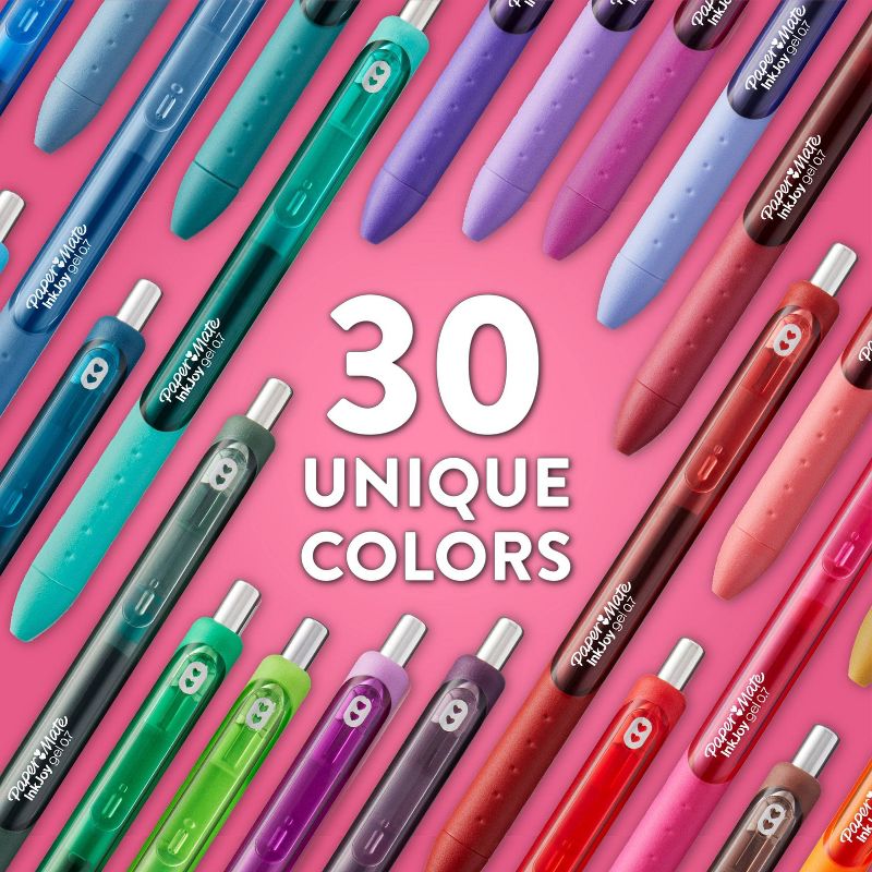 Paper Mate InkJoy Gel 30pk Gel Pens 0.7mm Medium Tip Multicolored, 5 of 11