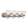 Yosemite Home Decor 4994-4SN Series Four Light Vanity, 35-Inch, Satin Nickel, 52 Piece - 3 of 4