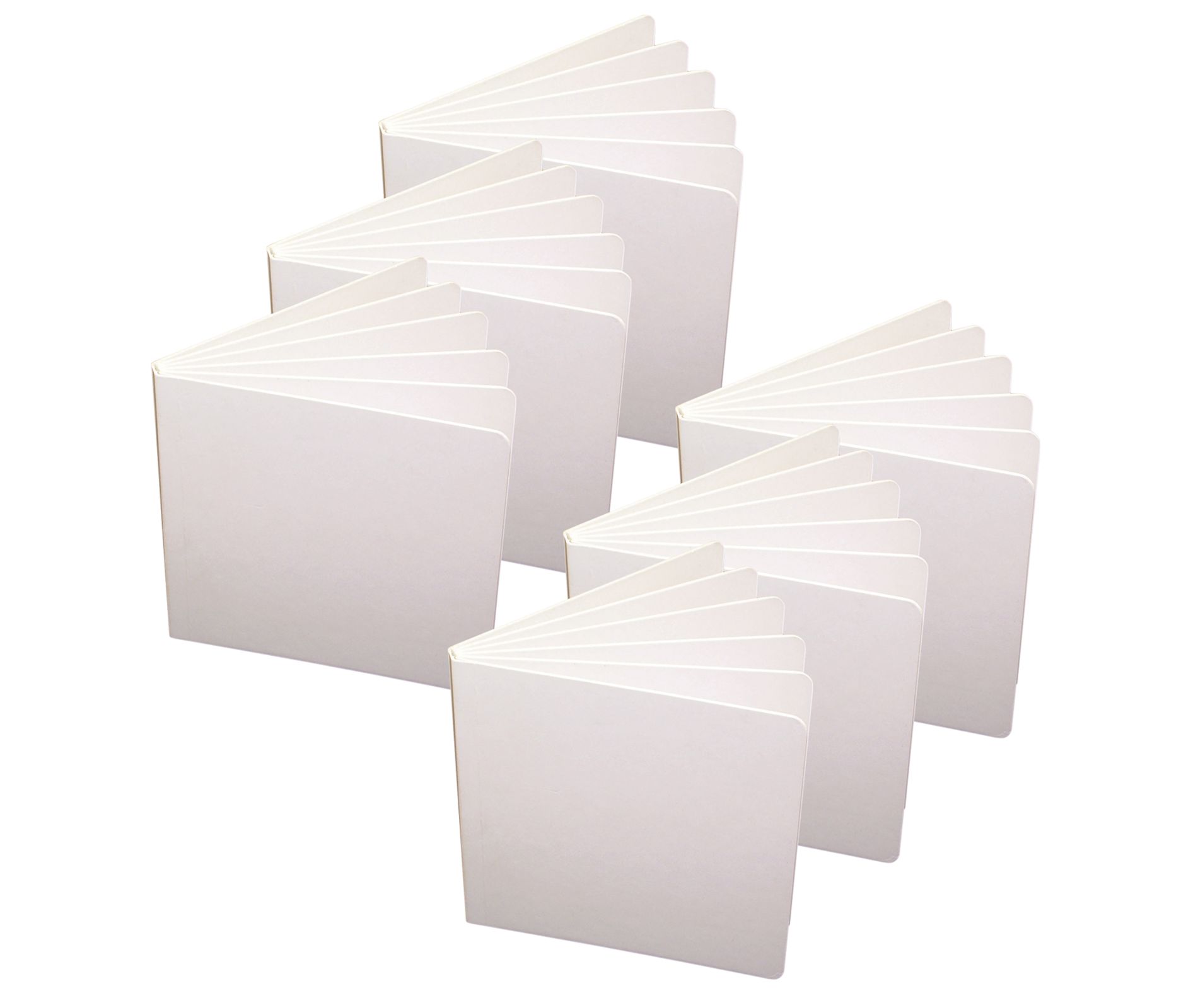 Ashley Productions® Blank Chunky Board Book, 5" x 5", White, Pack of 6