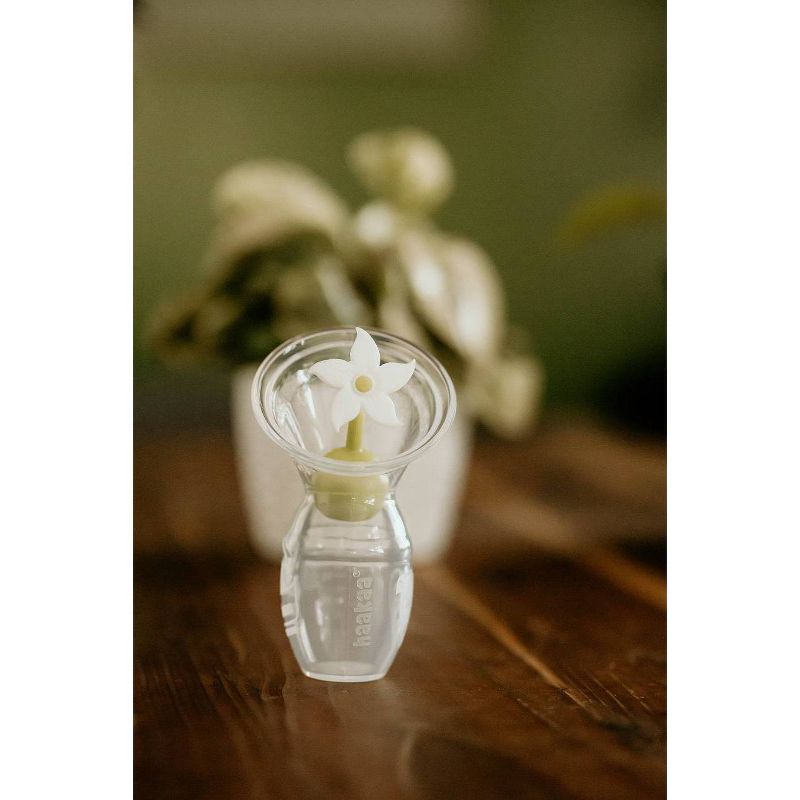 Haakaa Breast Pump without Suction Base and White Flower Stopper - 4oz, 5 of 13