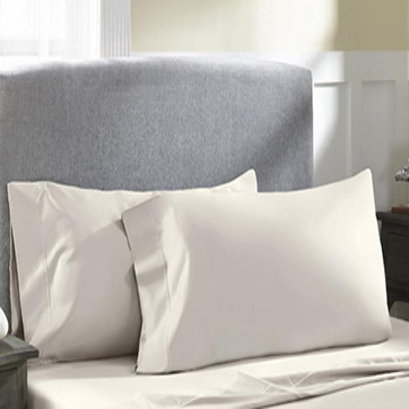 Perthshire Platinum Concepts 800 Thread Count Solid Sateen Sheet - 4 Piece Set - Ash, 2 of 5