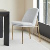 Spruce&Spring Modern Dining Chair with Metal Legs Set of 2 - 3 of 4