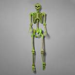 60" Glow in the Dark Posable Skeleton Halloween Decorative Mannequin - Hyde & EEK! Boutique™