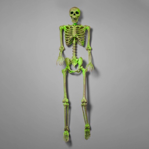 60" Glow in the Dark Posable Skeleton Halloween Decorative Mannequin - Hyde & EEK! Boutique™ - image 1 of 3