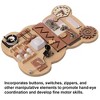 Wooden Sensory Bear Shaped Learning Toddler Busy Board for Playroom, Nursery, Preschool, and Doctors' Office - 3 of 4