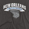 The University Of New Orleans Basketball Hoop Adult T-Shirt Black - 2 of 4
