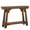 Syemin Console Tables Wood Console Table Behind Couch, 2-Tier Small Entryway Table, Farmhouse Narrow Sofa Table, Brown, 41.34"*11.81"*33.46" - 2 of 4