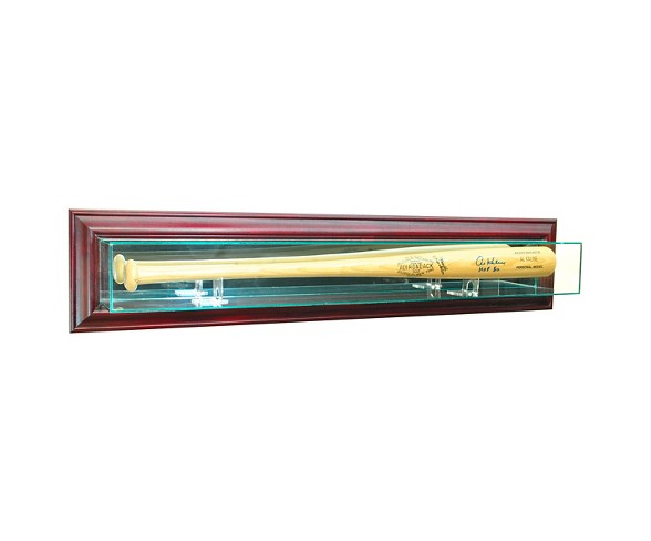 Perfect Cases - Wall Mounted Bat Display Case - Cherry Finish