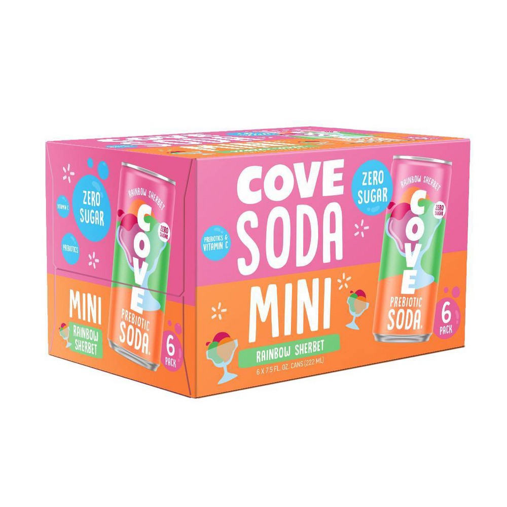 Cove Rainbow Sherbert Soda - 6pk/7.5 fl oz Minis