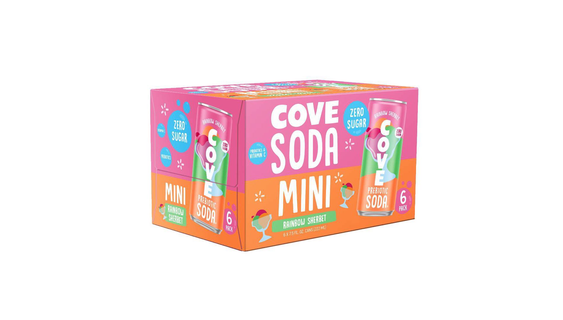 Cove Rainbow Sherbert Soda - 6pk/7.5 fl oz Minis