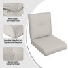 PAGED 2-piece Set Outdoor Chair Cushions,44 x 22 inch,Tufted Patio Furniture Cushions with Waterproof and Fade-Resistant - 4 of 4