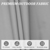 TiramisuBest Rectangle Patio Umbrella with Crank Lift & Tilt Brick red - 4 of 4