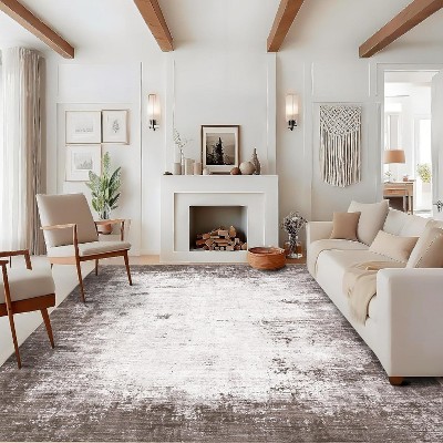 Soft Modern Area Rug - Stain-Resistant, Non-Slip Indoor Carpet for Living Room or Office