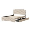 Queen Size Upholstered Platform Bed with 2 Drawers and 2 sets of USB Ports - 4 of 4