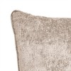 Edie@Home 20"x20" Oversize Delmonico Chenille Square Throw Pillow Sand: Woven Polyester, Indoor Use, Sewn Seam Closure - 2 of 4