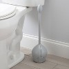 Firm Grip Tulip Bowl Toilet Brush Gray - Bath Bliss - 3 of 3