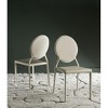 Warner Round Back Leather Side Chair (Set of 2) - FOX2018 - Safavieh Couture - 3 of 4
