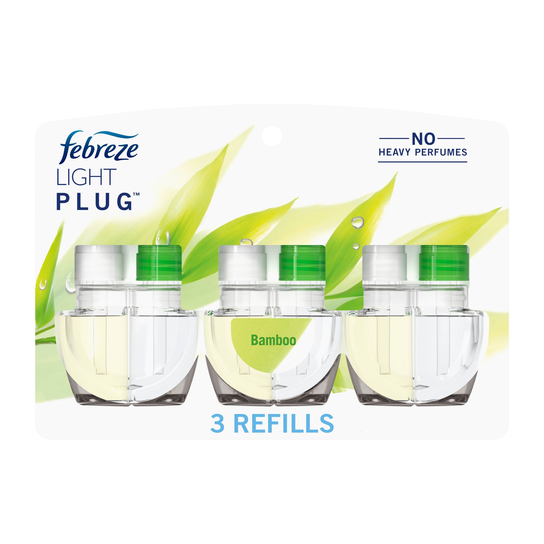Febreze LIGHT Fade Defy Plug Air Freshener - Bamboo - 0.87 fl oz