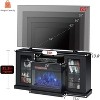 AMERLIFE 3-Sided Glass Fireplace TV Stand with LED Lights - 4 of 4