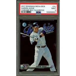 Aaron Judge Rookie Card 2017 Bowman Mega Box Chrome ROY Favorites #AJ PSA 9 - 1 of 2