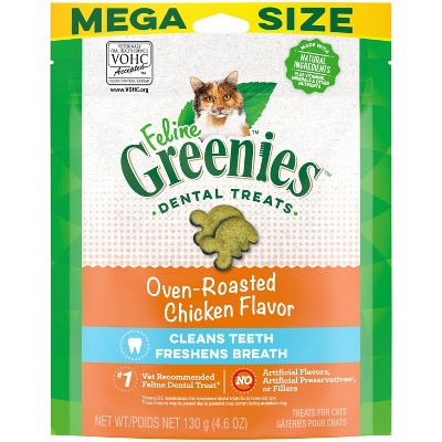 Greenies Dental Cat Treats Oven-Roasted Chicken