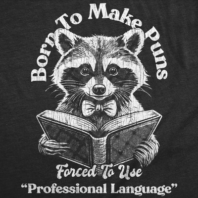 Мужские футболки Crazy Dog T-Shirts, Inc. Mens Funny T Shirts Born to Make Puns Forced to Use Professional Language Sarcastic Novelty Tee for Men - Crazy Dog Men's T Shirt With Sarcastic S — фото 2