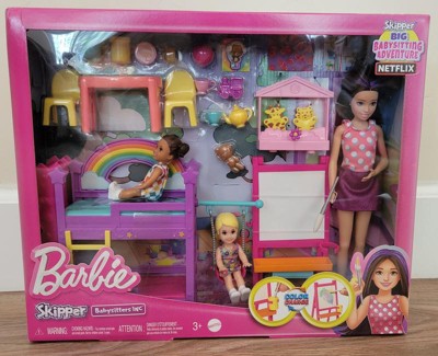 Barbie Skipper Babysitters Inc. Ultimate Daycare Playset With 3 Dolls,  Furniture & 15+ Accessories : Target