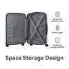 FURNIinspire Bag And Luggage Sets 3 Piece Travel Hard Shell Luggage, Lightweight Rolling Suitcases with Wheels, Blue, 20.87"*11.61"*30.31" - 4 of 4