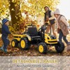 Kids Ride on Tractor Car, 12V Battery Powered Electric Tractor with Remote Control, Bluetooth, Music, USB, LED Lights, Audio, Safety Belt - 2 of 4