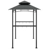 vidaXL BBQ Gazebo Anthracite Steel Medium Hooks BBQ Gazebo - 4 of 4