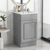 KWPZQEB 18" Bathroom Vanity with Sink, Modern Bathroom Storage with Door Shelf and Adjustable Shel, Bathroom Cabinet Vanity for Small Space - 2 of 4