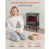 VEVOR 25.5inch Freestanding Fireplaces, 1500W 5120BTU Portable Electric Fireplace Stove Heater, with Overheating Protection,Adjustable Flames,Black - 3 of 4