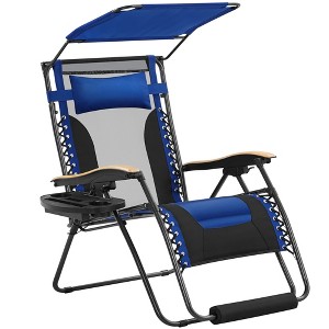 Yaheetech 29in Outdoor Padded-seat Zero Gravity Chair - 1 of 4