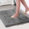 Deconovo Plush Chenille Bath Rug Non-Slip, Washable Comfort Mat - 4 of 4